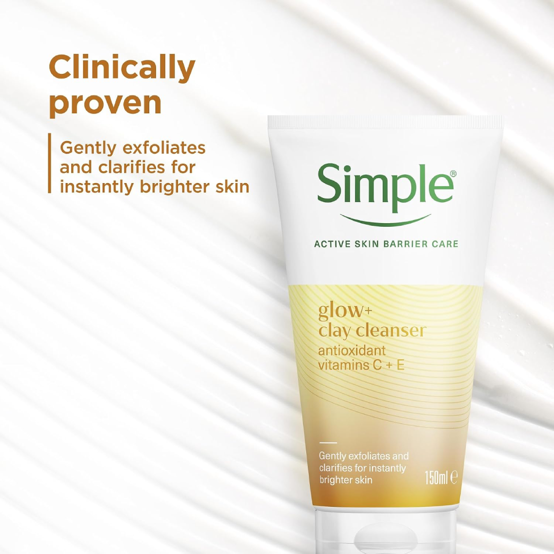Simple Protect ‘N’ Glow Express Glow Clay Polish Cleanser 150ml