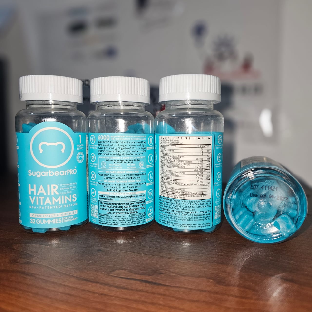 SugarBearHair Vitamins (3 Month Pack + Free Brush)