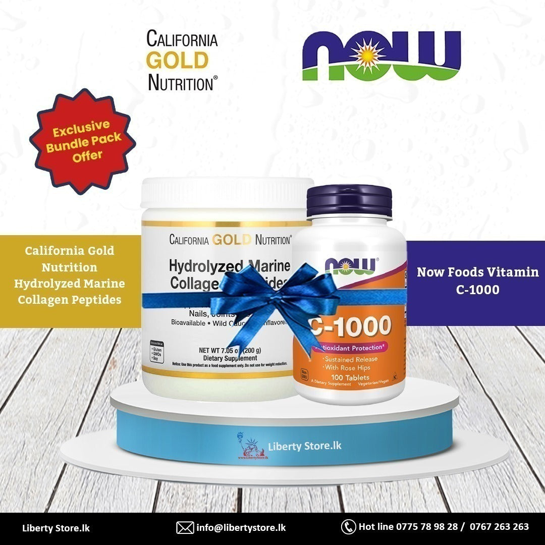 California Gold Nutrition Marine Collagen Bundle + Vitamin C-1000