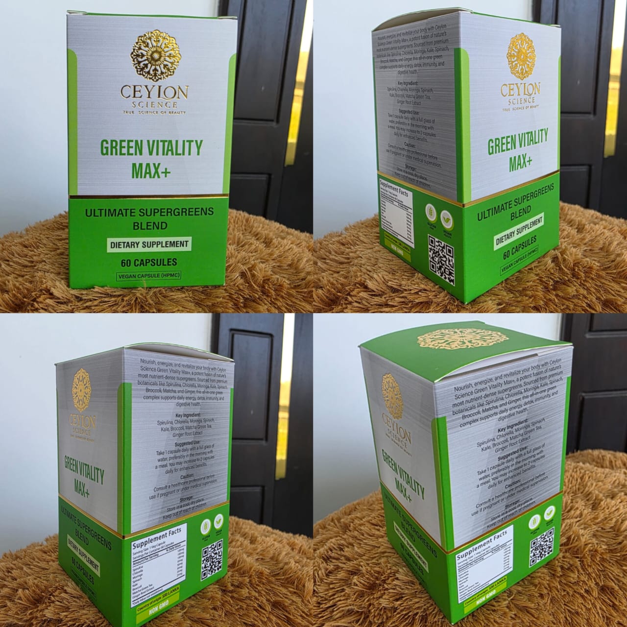 Ceylon Science Green Vitality Max+ 60 Veg Capsules
