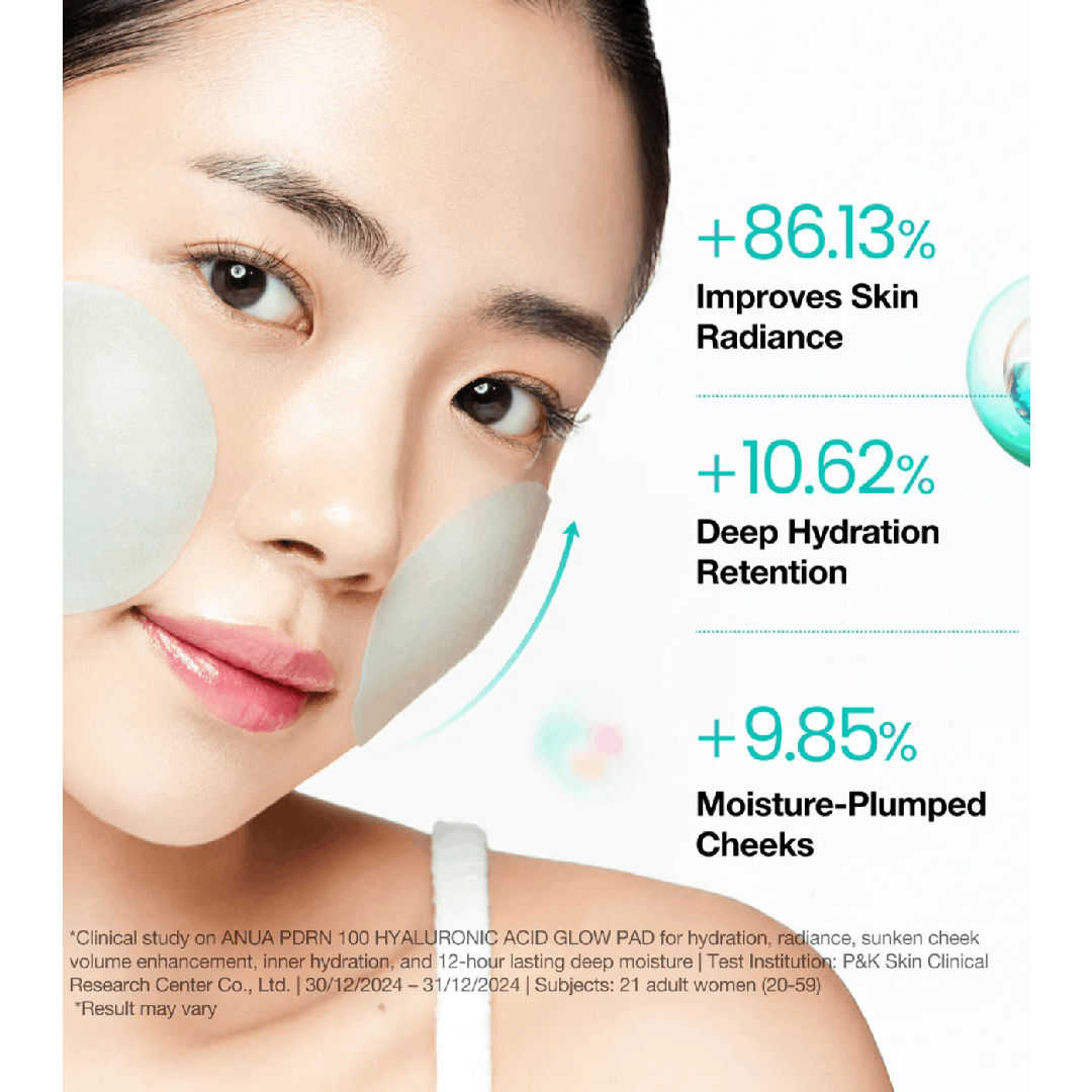 ANUA PDRN 100 Hyaluronic Acid Glow Pads