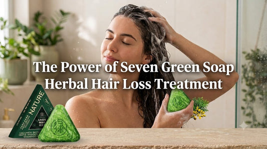 The Power of Seven Green Herbal Hair Loss Treatment Soap