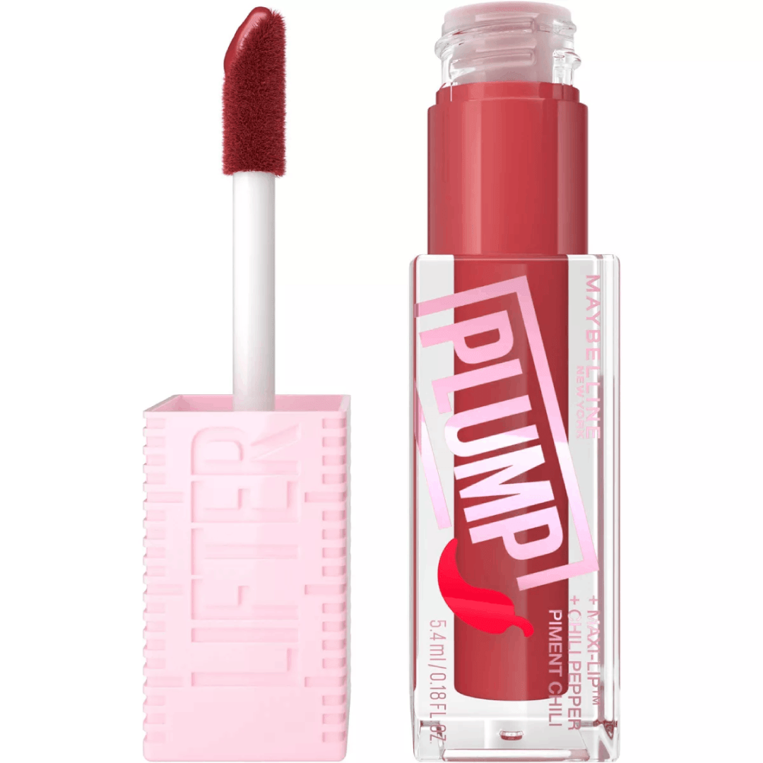 Maybelline Lifter Gloss Plumping Lip Gloss with Hyaluronic Acid - 0.18 fl oz - 006 Hot Chili