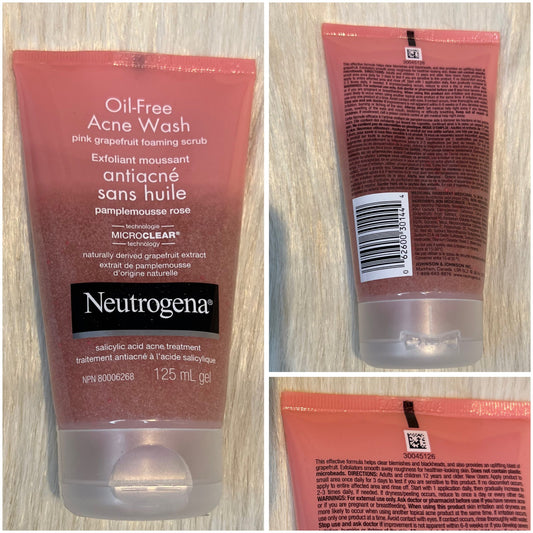 Neutrogena Oil-Free Acne Wash Pink Grapefruit Foaming Scrub