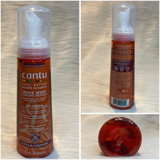 Cantu Shea Butter Wave Whip Curling Mousse 248ml