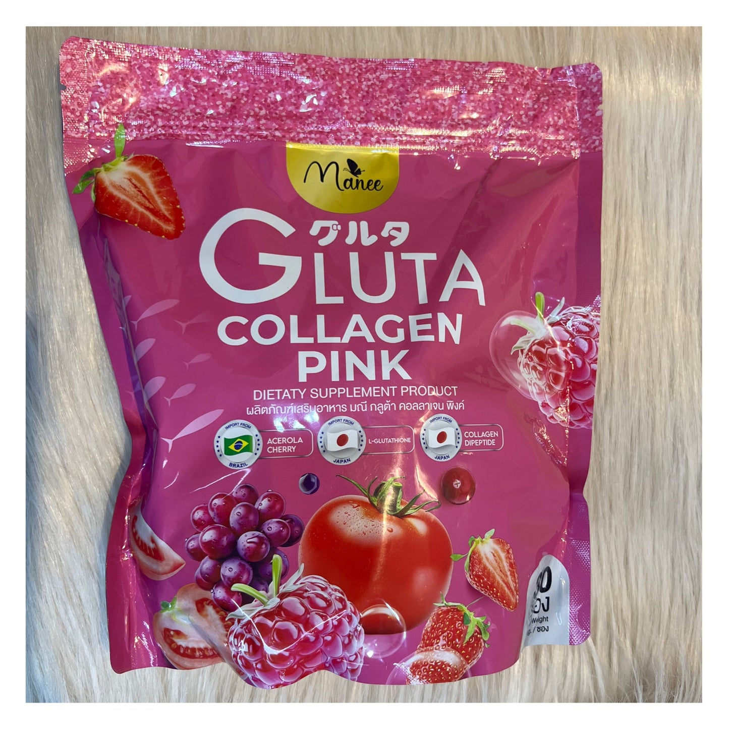 Manee Gluta Collagen Pink Dietary Supplement – 30 Pcs
