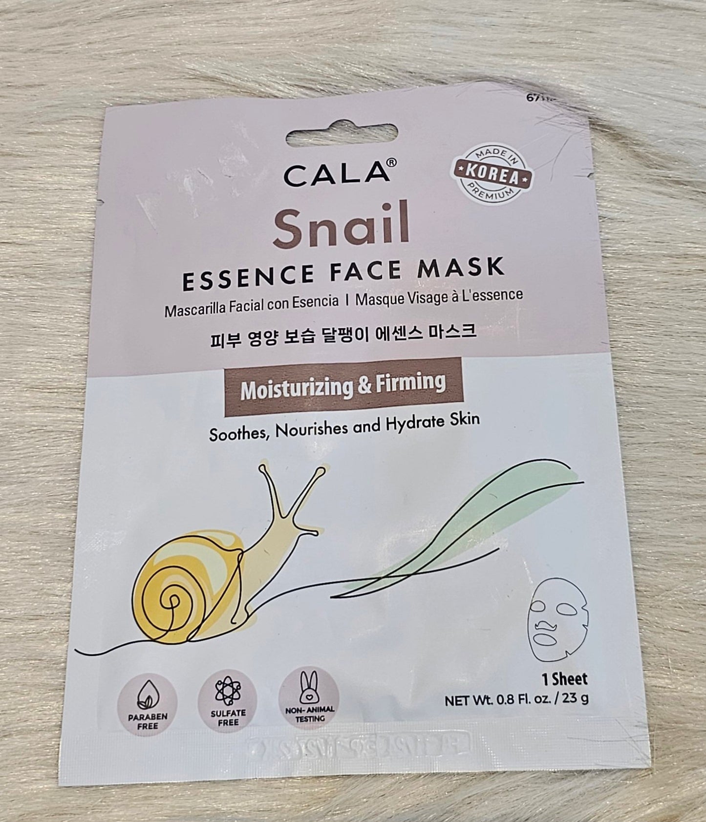 CALA Snail Essence Face Mask 23g (1 Sheet)