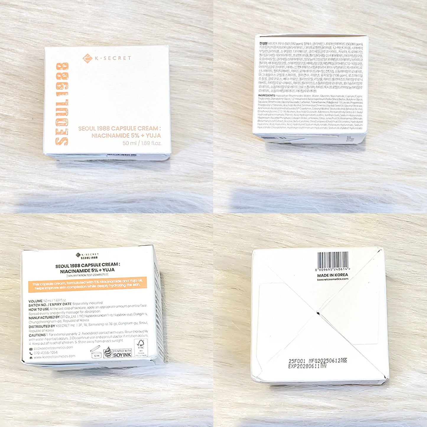 K-SECRET Seoul 1988 Capsule Cream – Niacinamide 5% + Yuja (50ml)