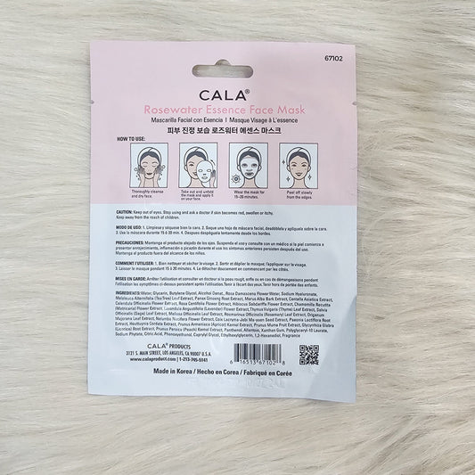 CALA Rosewater Essence Facial Mask 23g (1 sheet )