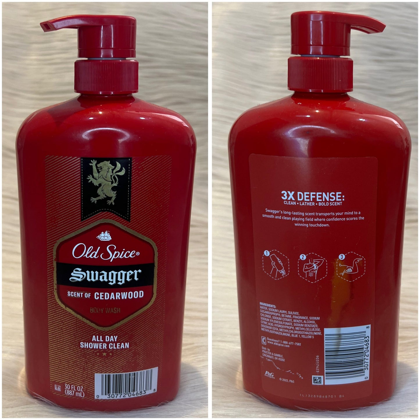Old Spice Swagger Body Wash for Men – Cedarwood Scent (887ml)