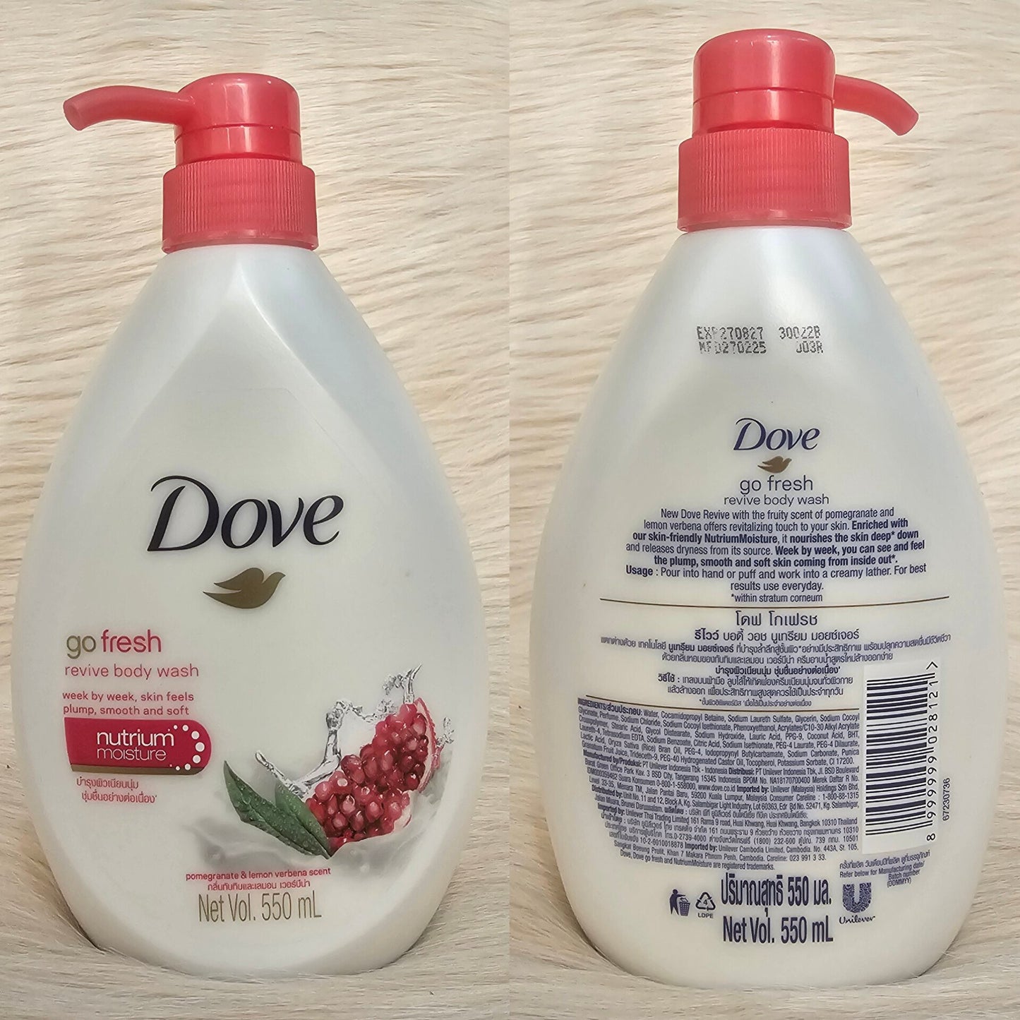 Dove Go Fresh Revive Body Wash 550ml