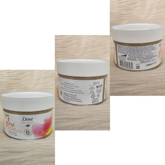 Dove Glow Blood Orange & Spiced Rhubarb Body Scrub 295ml