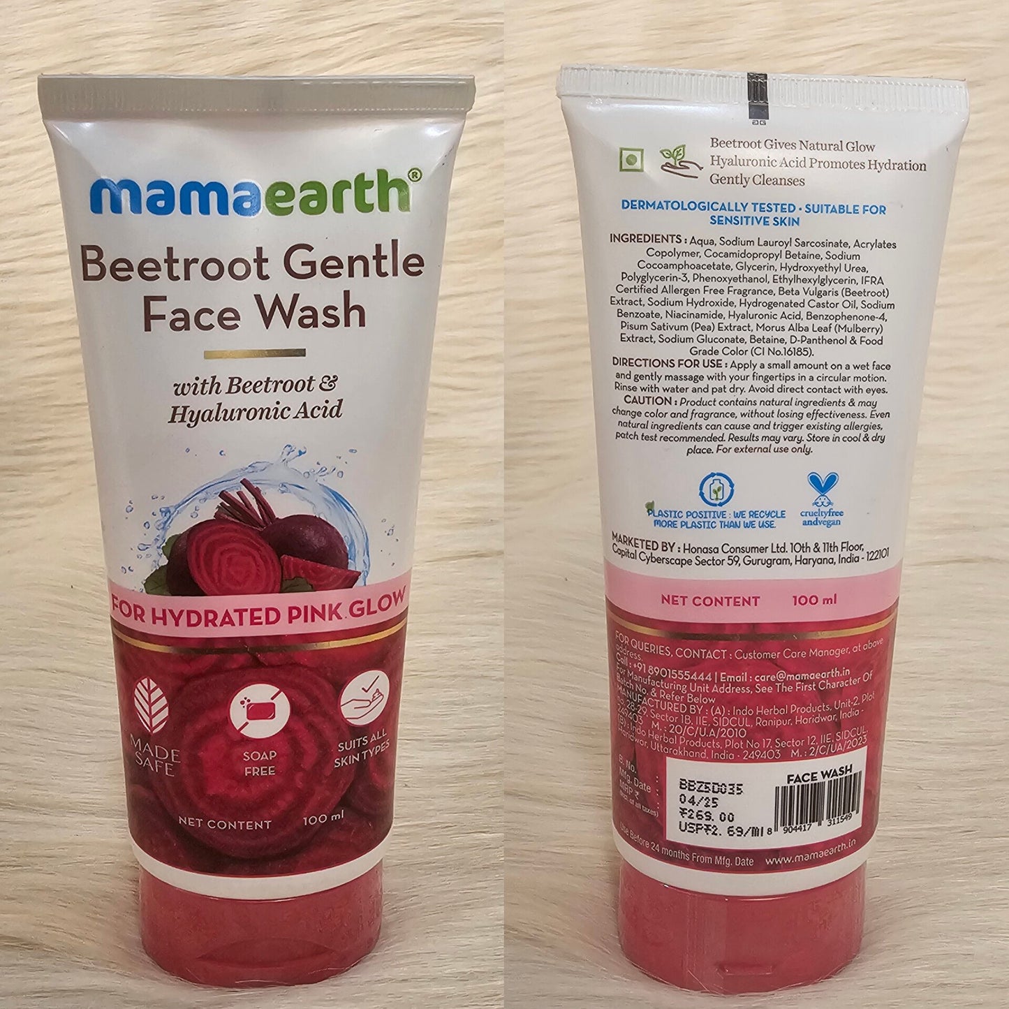 Mamaearth Beetroot Gentle Face Wash 100ml