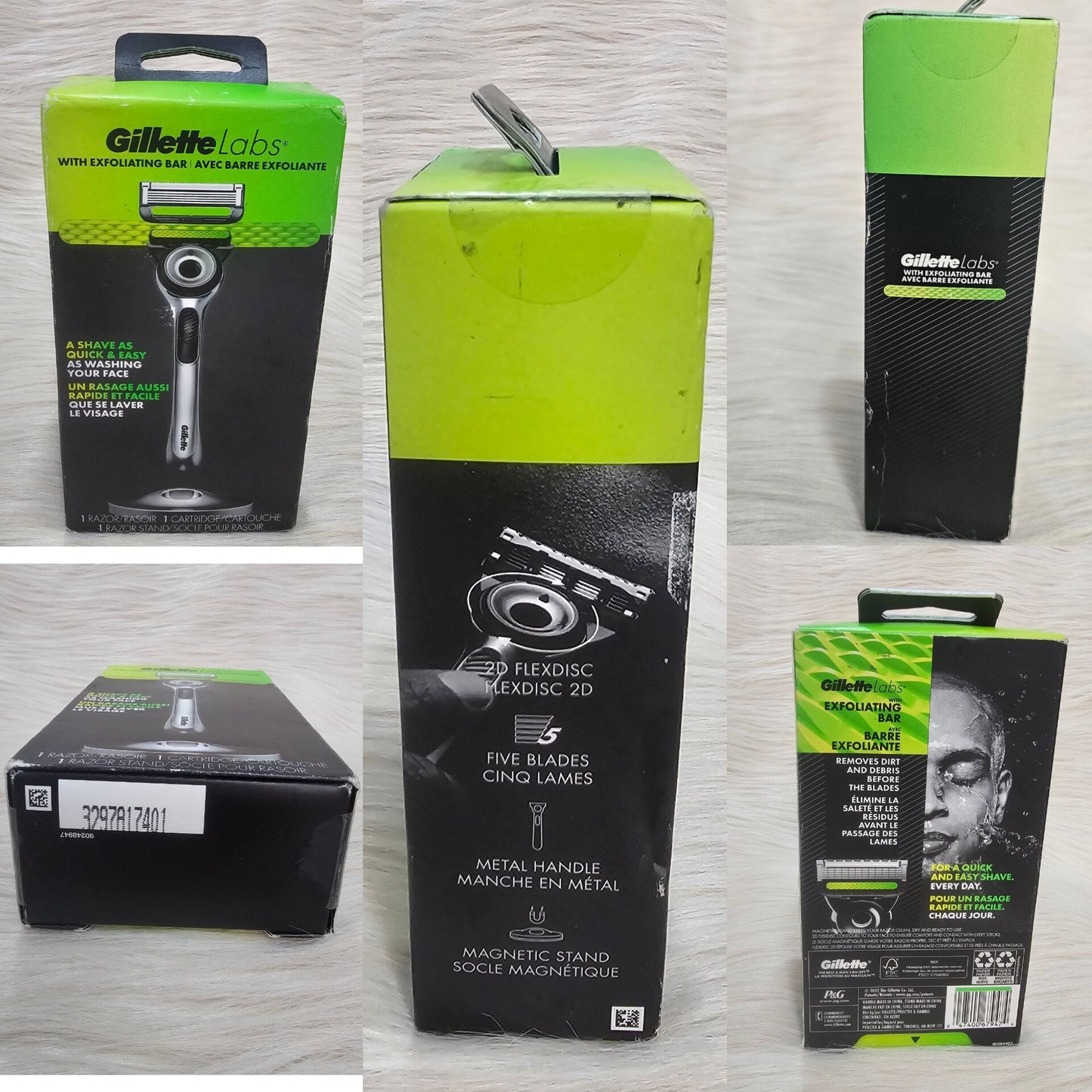 Gillette Labs Exfoliating Razor Set with Stand