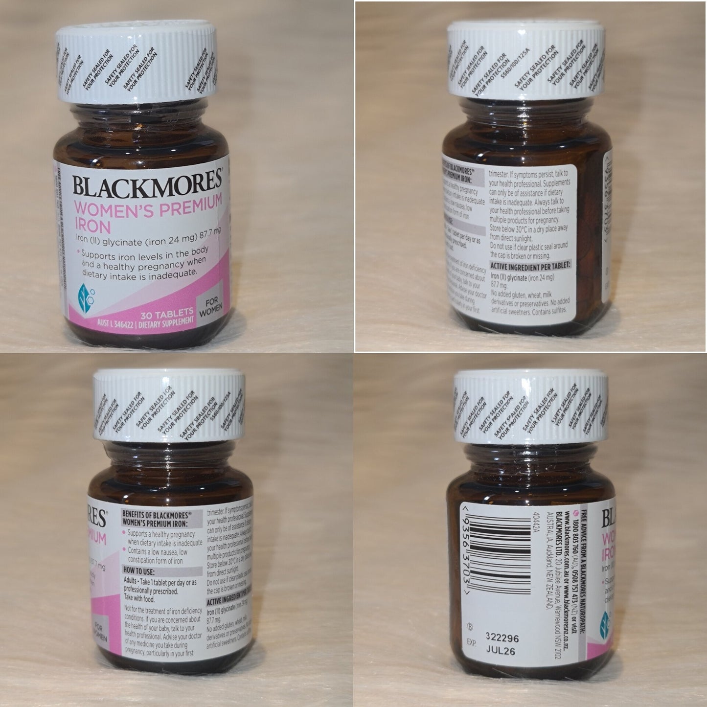 Blackmores Women’s Premium Iron Tablets (30s)