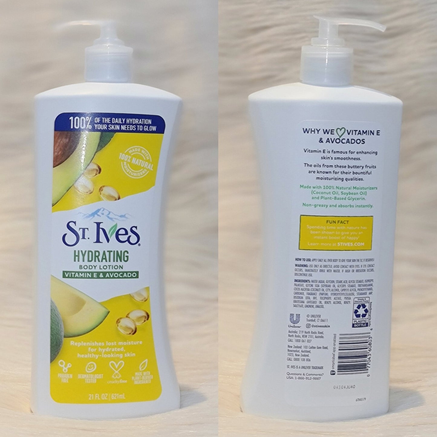 St. Ives Hydrating Body Lotion Avocado & Vitamin E 621ml