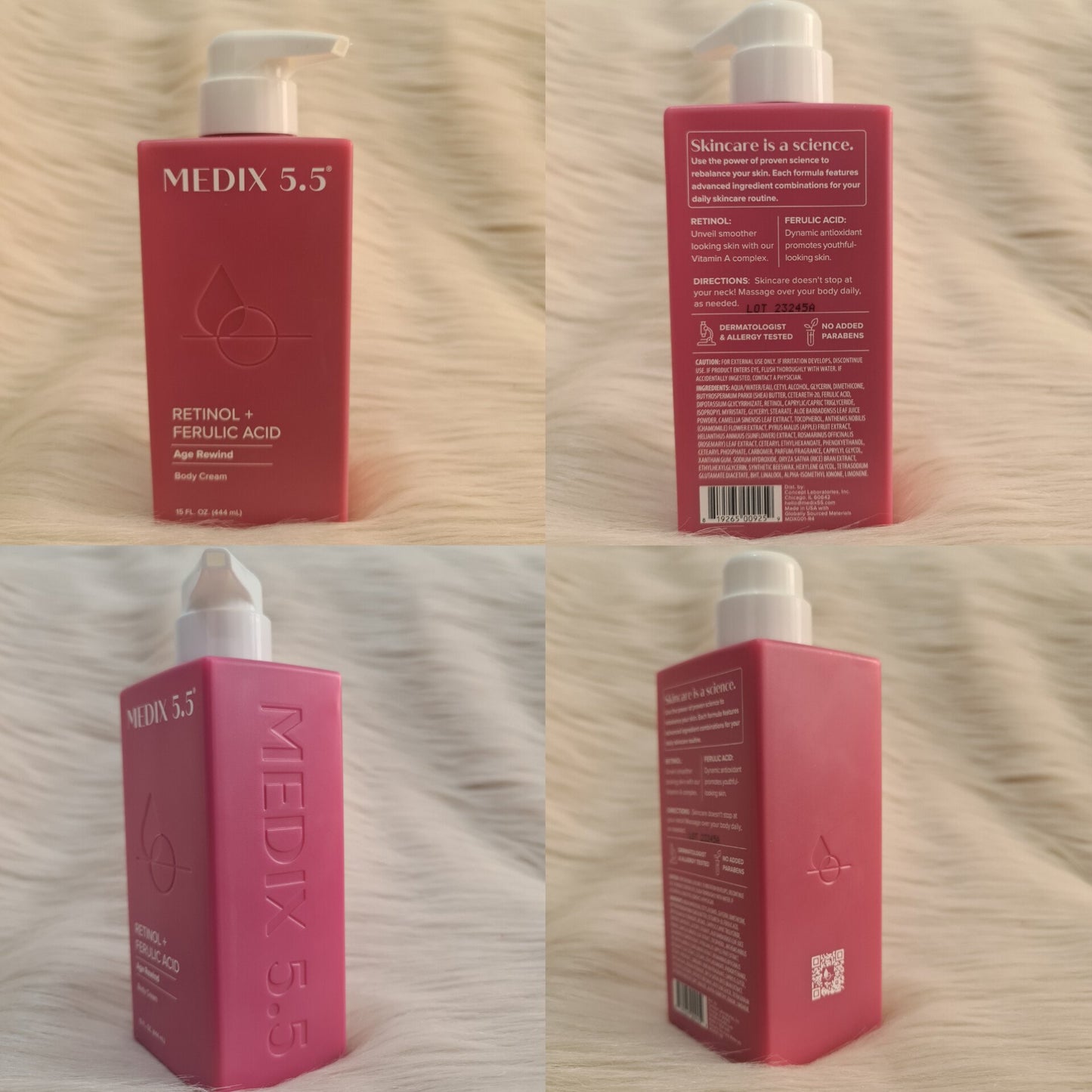 Medix 5.5 Retinol + Ferulic Acid Anti-Aging Body Cream 444ml