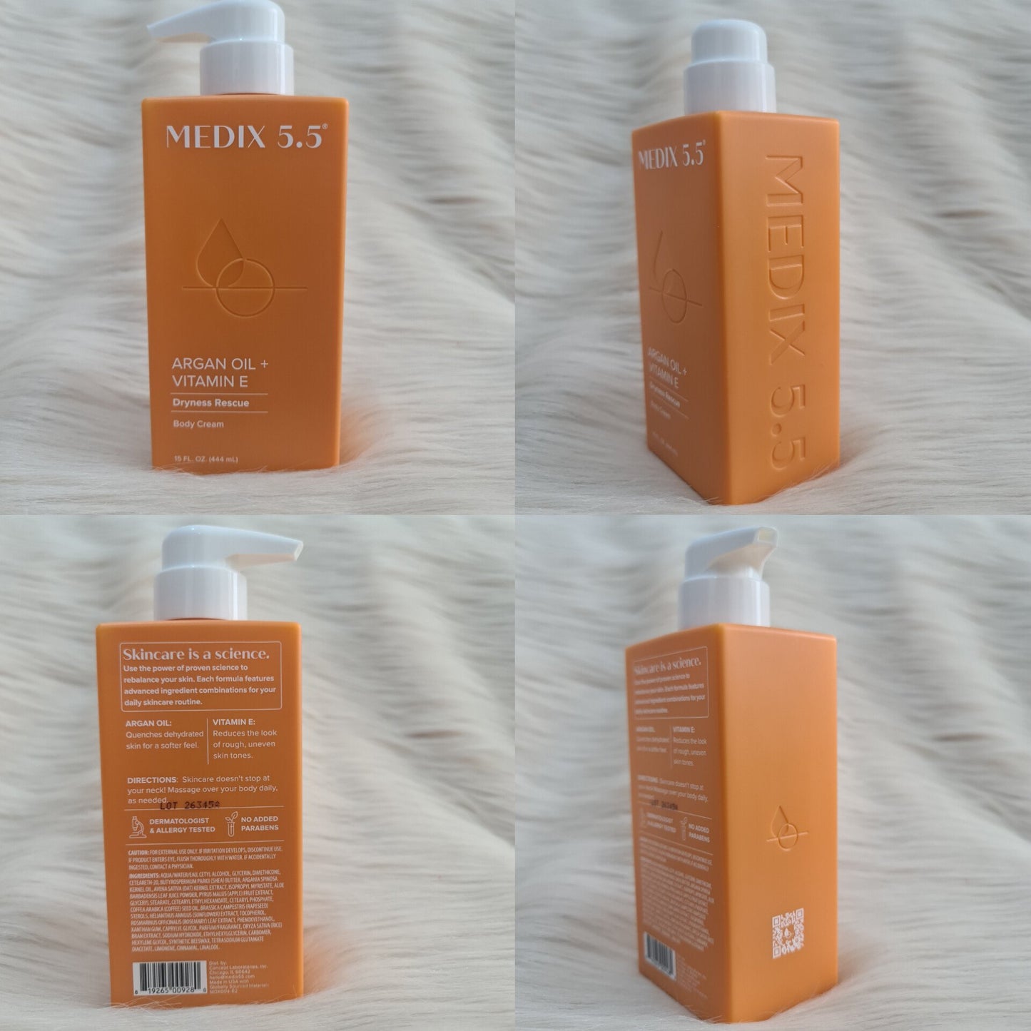Medix 5.5 Argan Oil &amp; Vitamin E Anti-Aging Body Cream 444ml