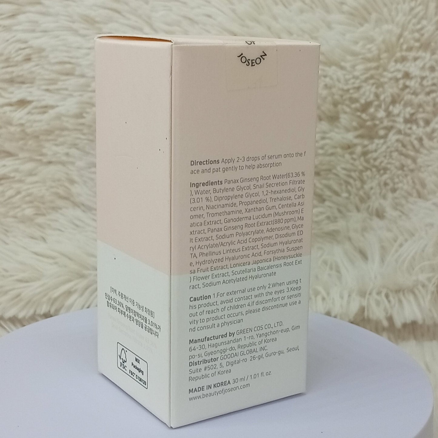 Beauty of Joseon Revive Serum Ginseng + Snail Mucin 30ml