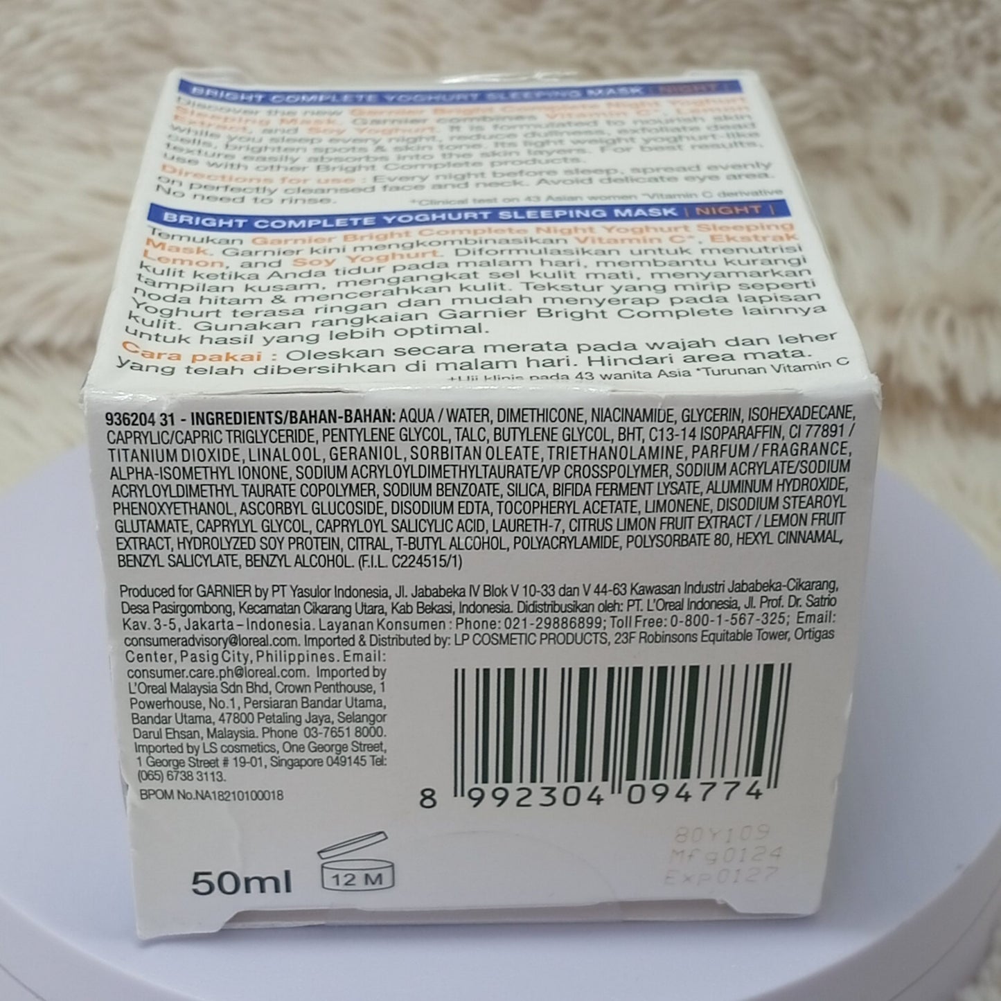 Garnier Light Complete Sleeping Mask 50g
