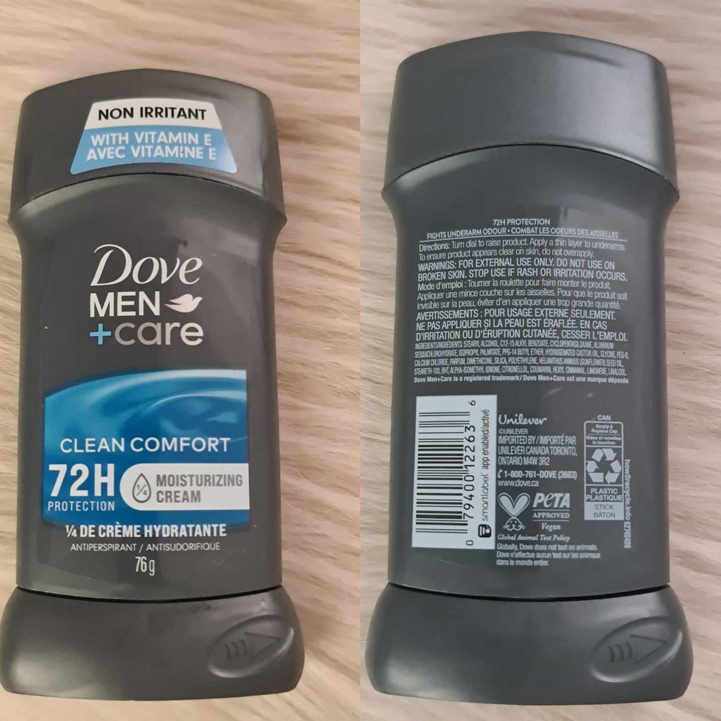 Dove Men+Care Clean Comfort 72H Antiperspirant Stick 76g