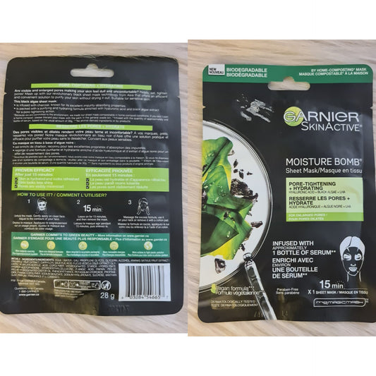 Garnier Moisture Bomb Pore Tightening Sheet Mask