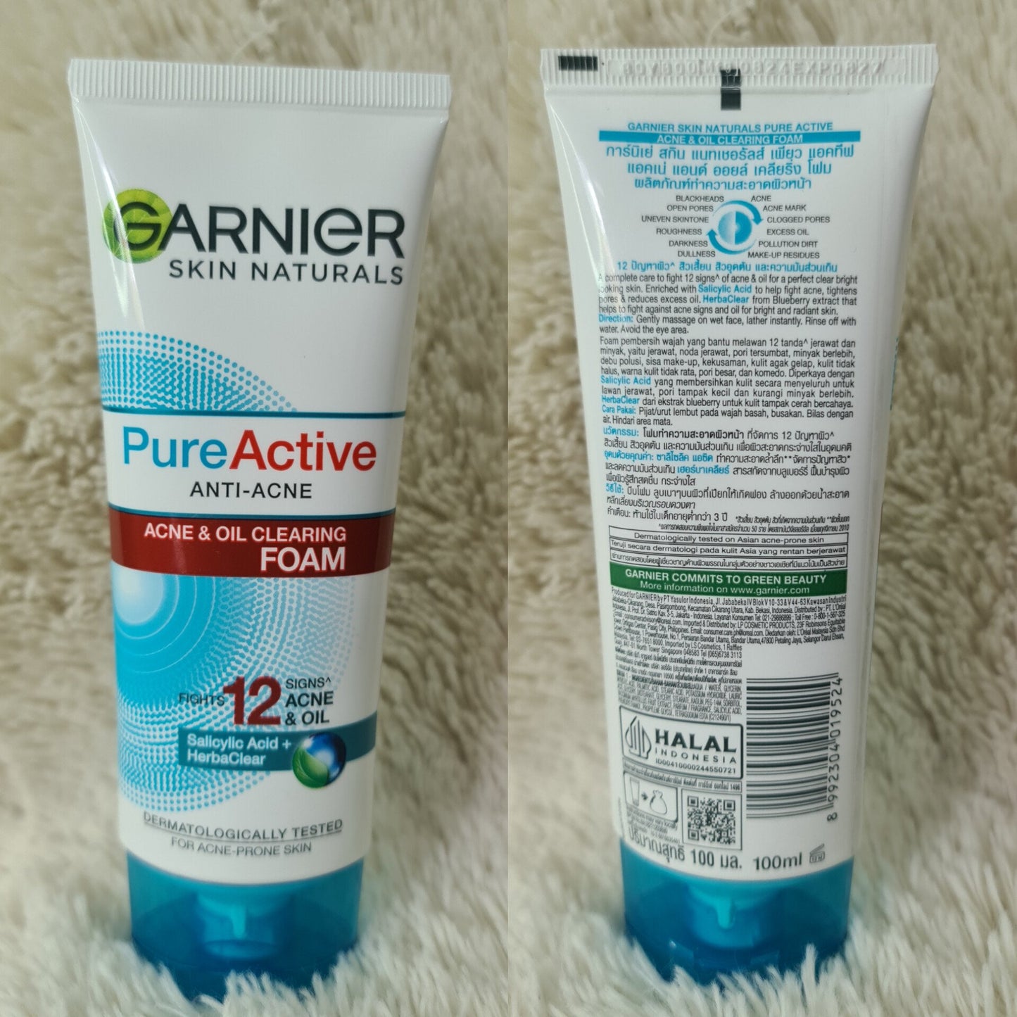 Garnier Pure Active Anti-Acne Foam 100ml