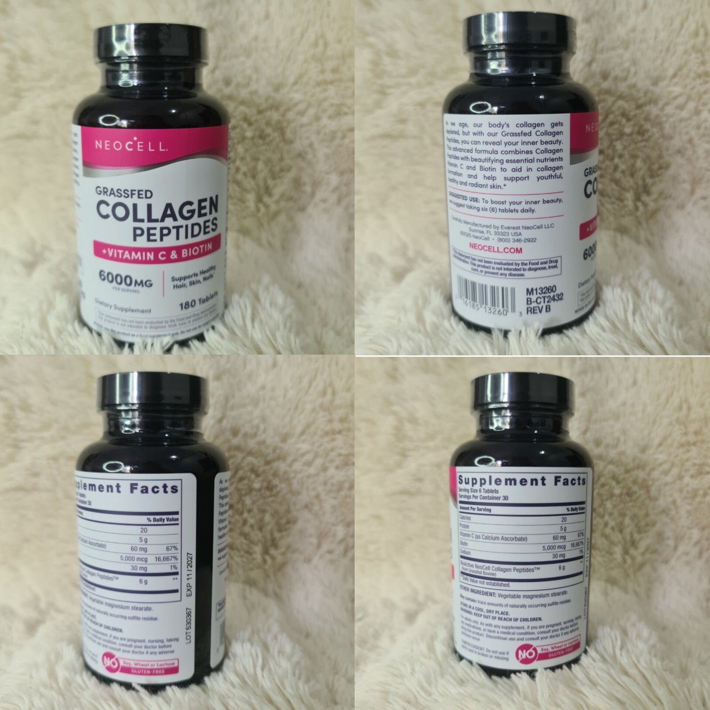 NeoCell Super Collagen + Vitamin C & Biotin (180 Tablets)