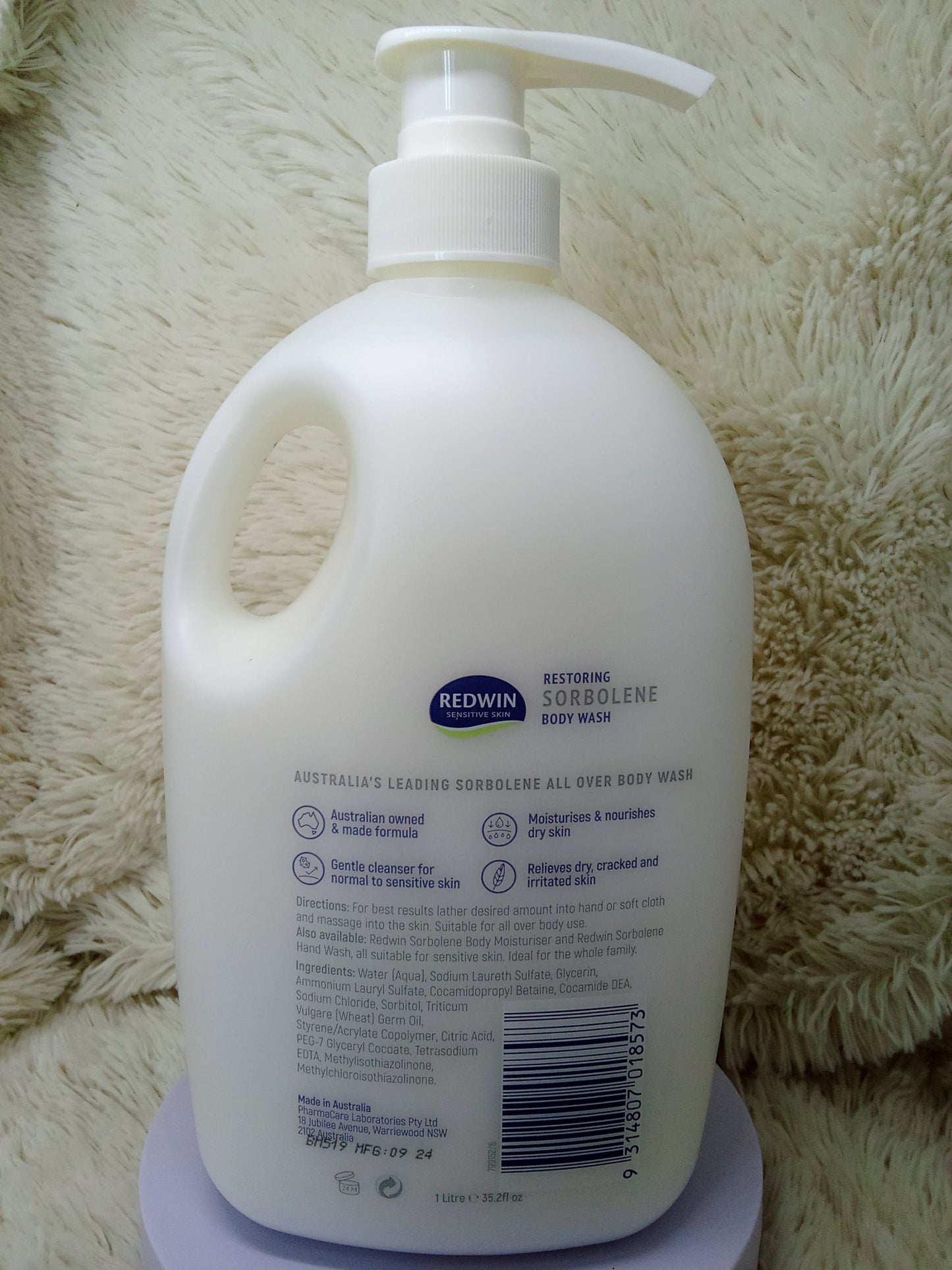 Redwin Sorbolene Body Wash with Vitamin E 1L