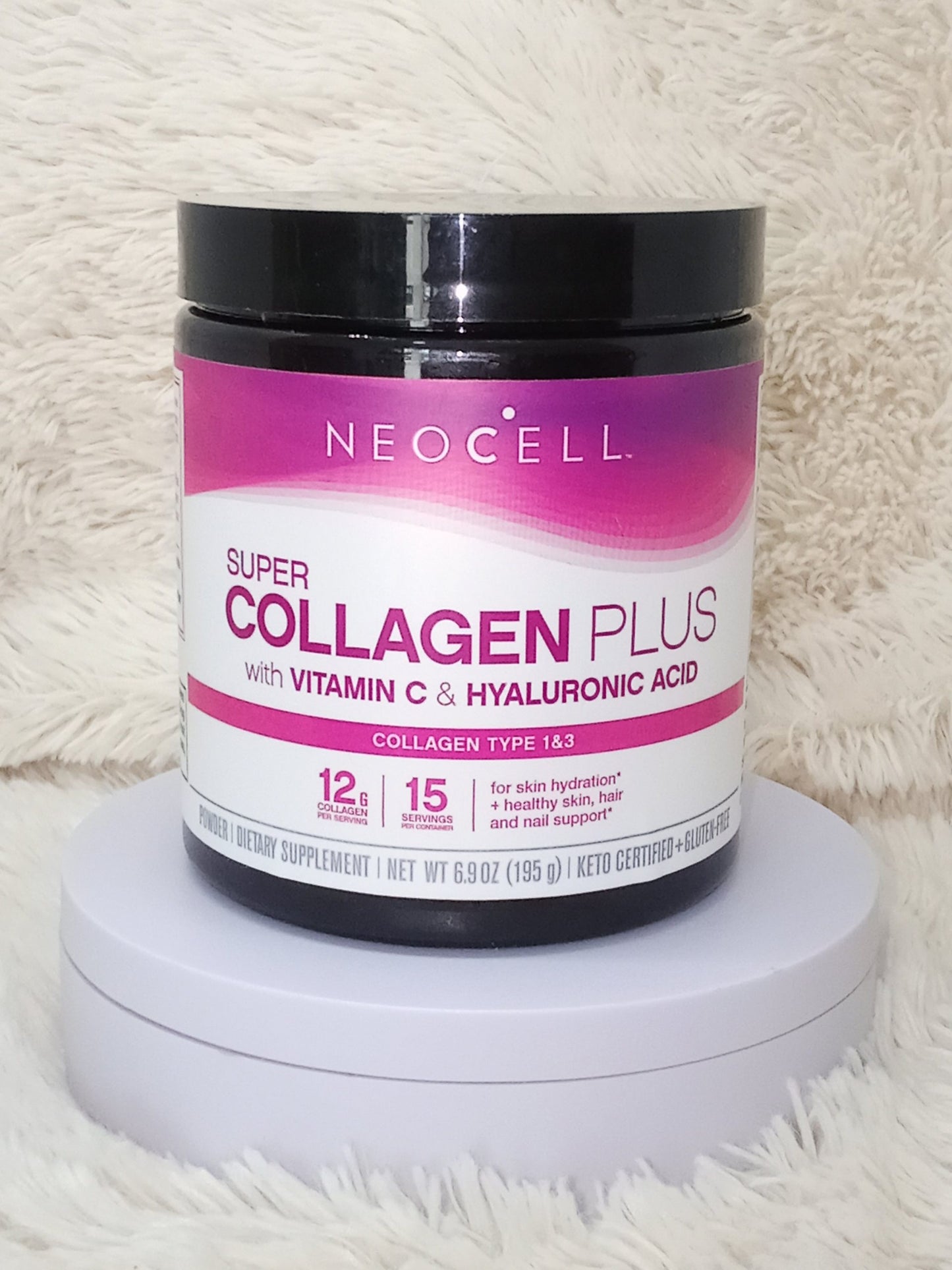 NeoCell Super Collagen Plus with Vitamin C & Hyaluronic Acid (195g)