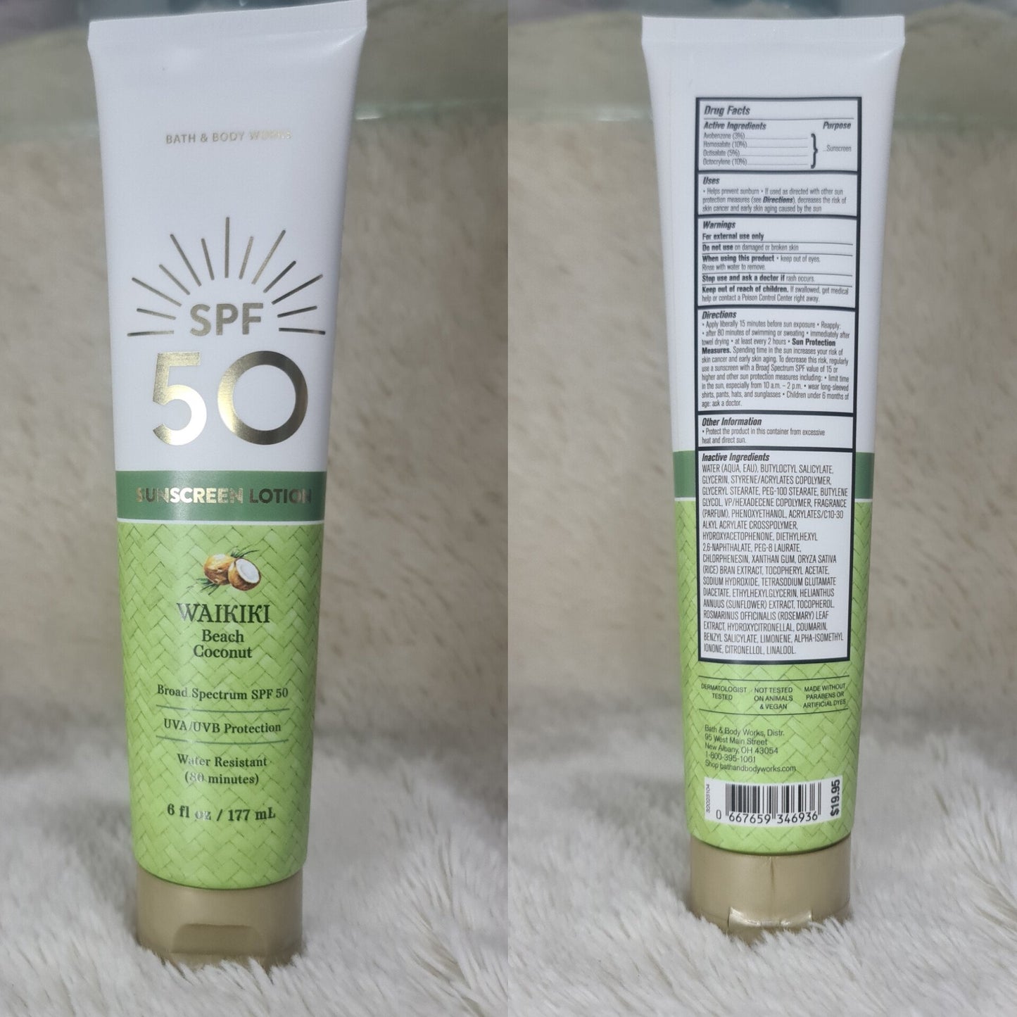 Bath & Body Works Waikiki Beach Coconut Sunscreen Lotion SPF 50 – 177ml