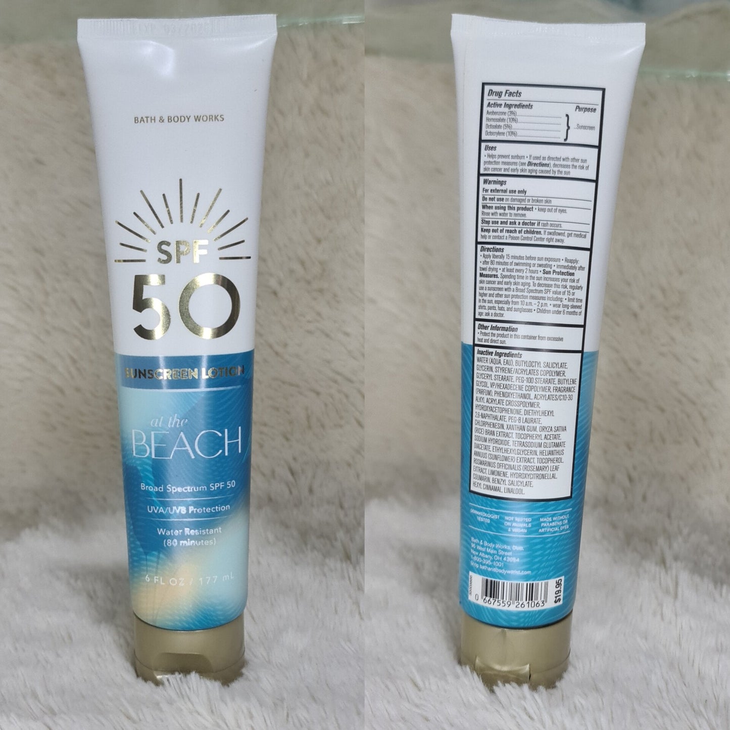 Bath & Body Works At The Beach SPF 50 Sunscreen Lotion 177ml