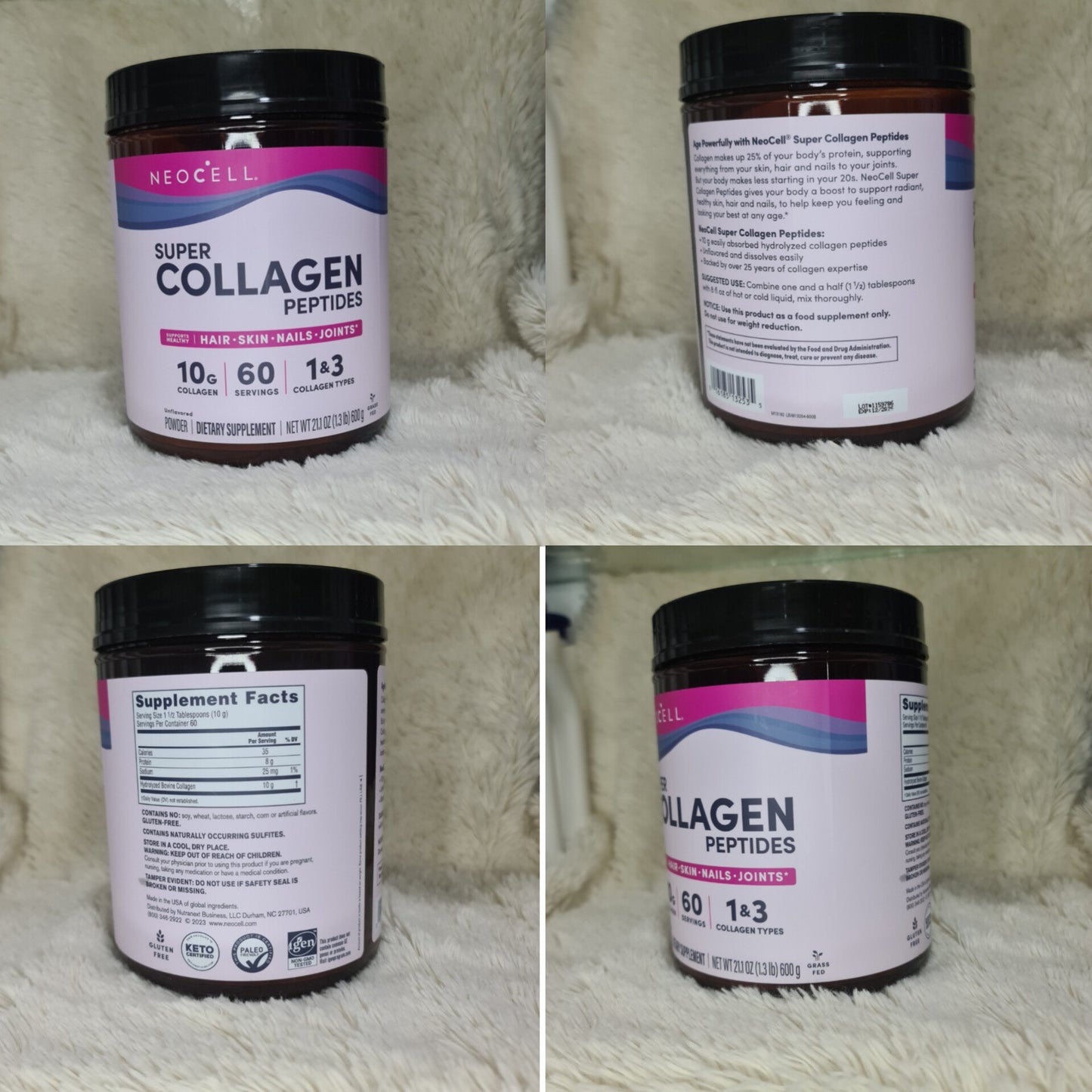 NeoCell Super Collagen Peptides 10g – 600g (60 Servings)