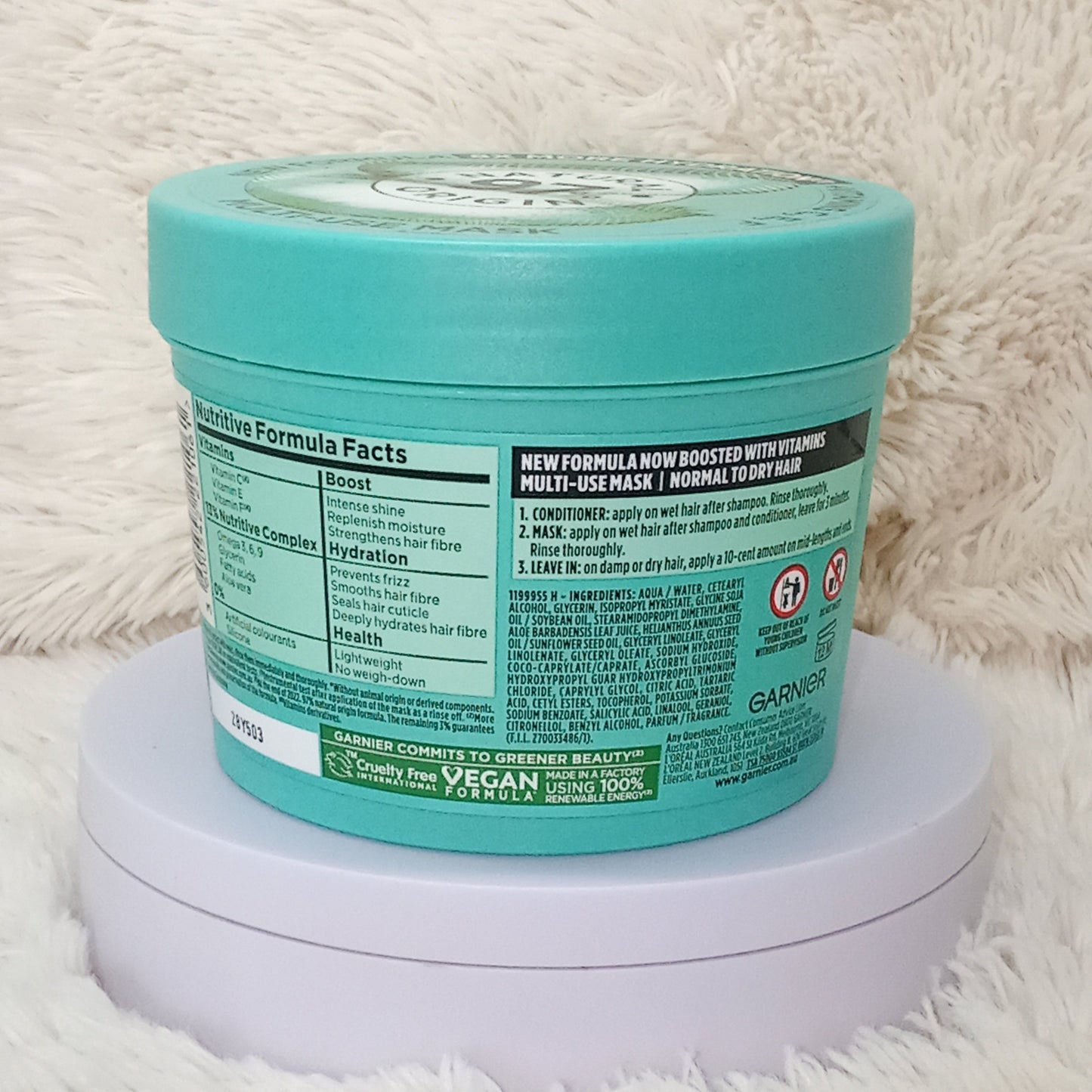 Garnier Aloe Vera 3-in-1 Hair Food Mask 390ml
