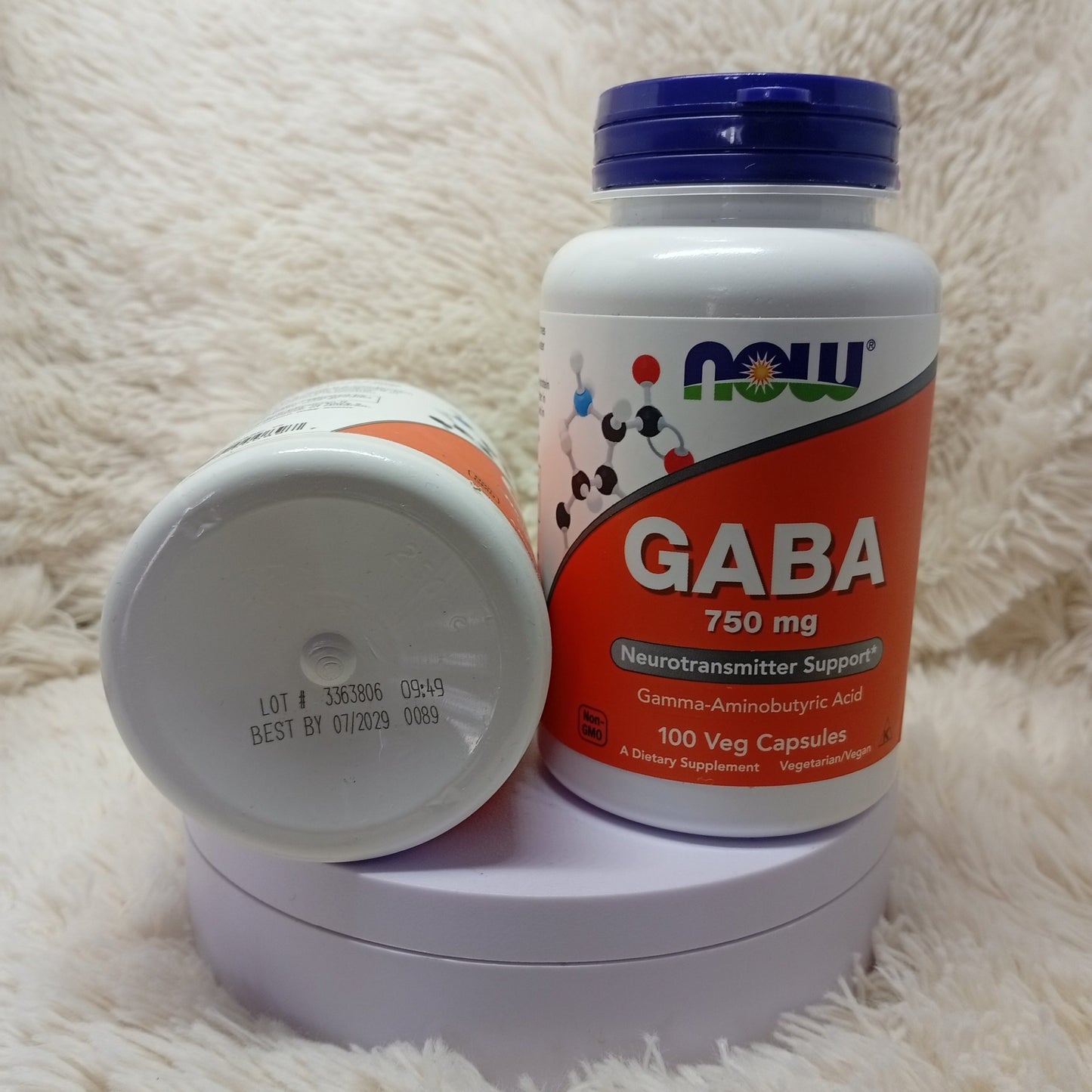 NOW Foods GABA 750 mg – 100 Veg Capsules