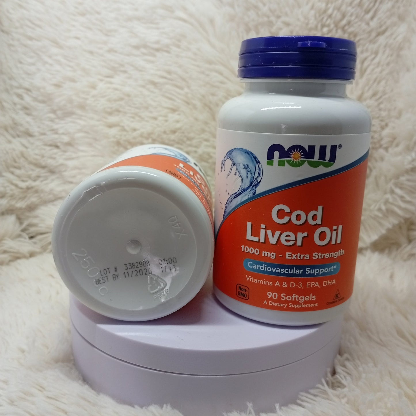 NOW Foods Cod Liver Oil Extra Strength 1000 mg (90 Softgels)