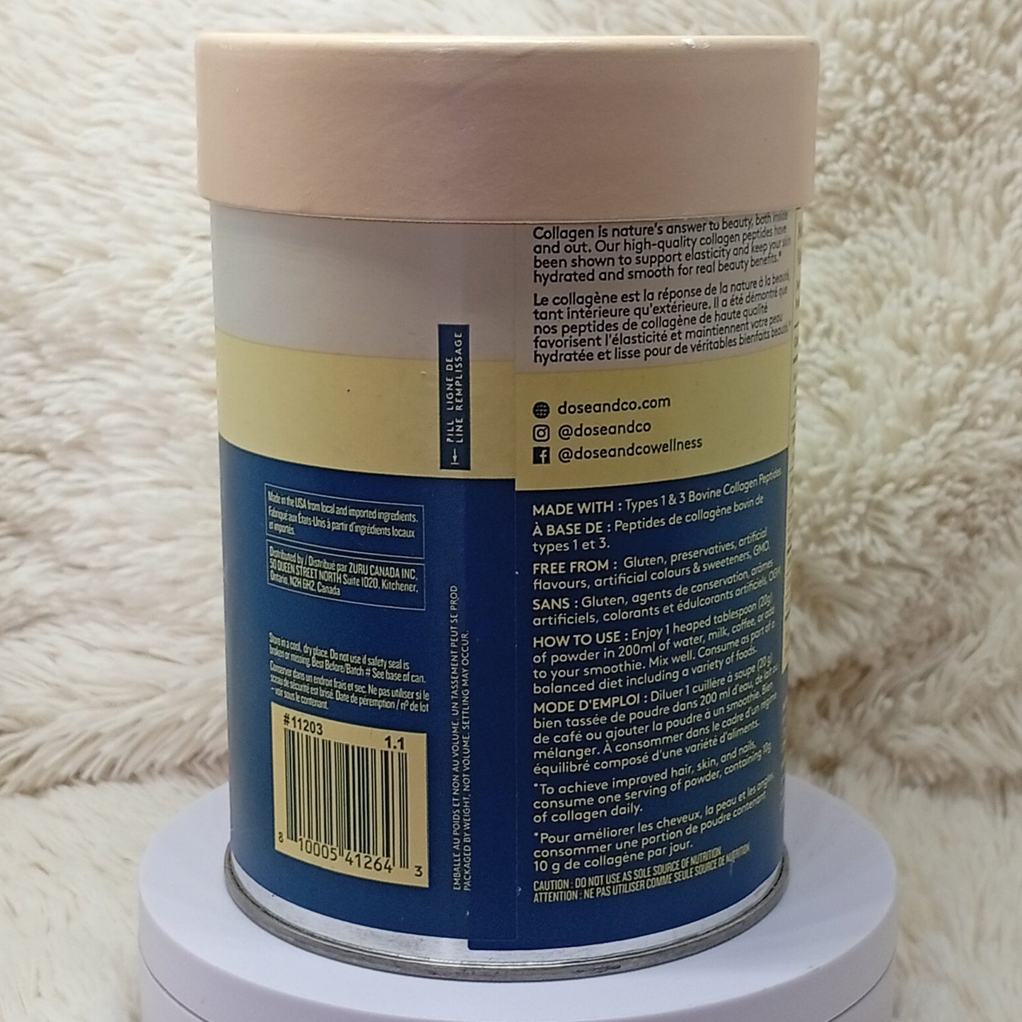 DOSE & CO Vanilla Collagen Creamer 340g