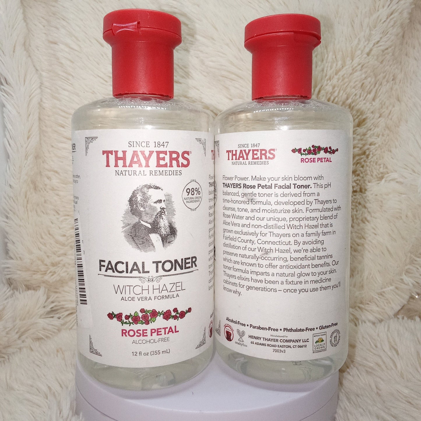 Thayers Alcohol-Free Rose Petal Witch Hazel Toner (12oz)