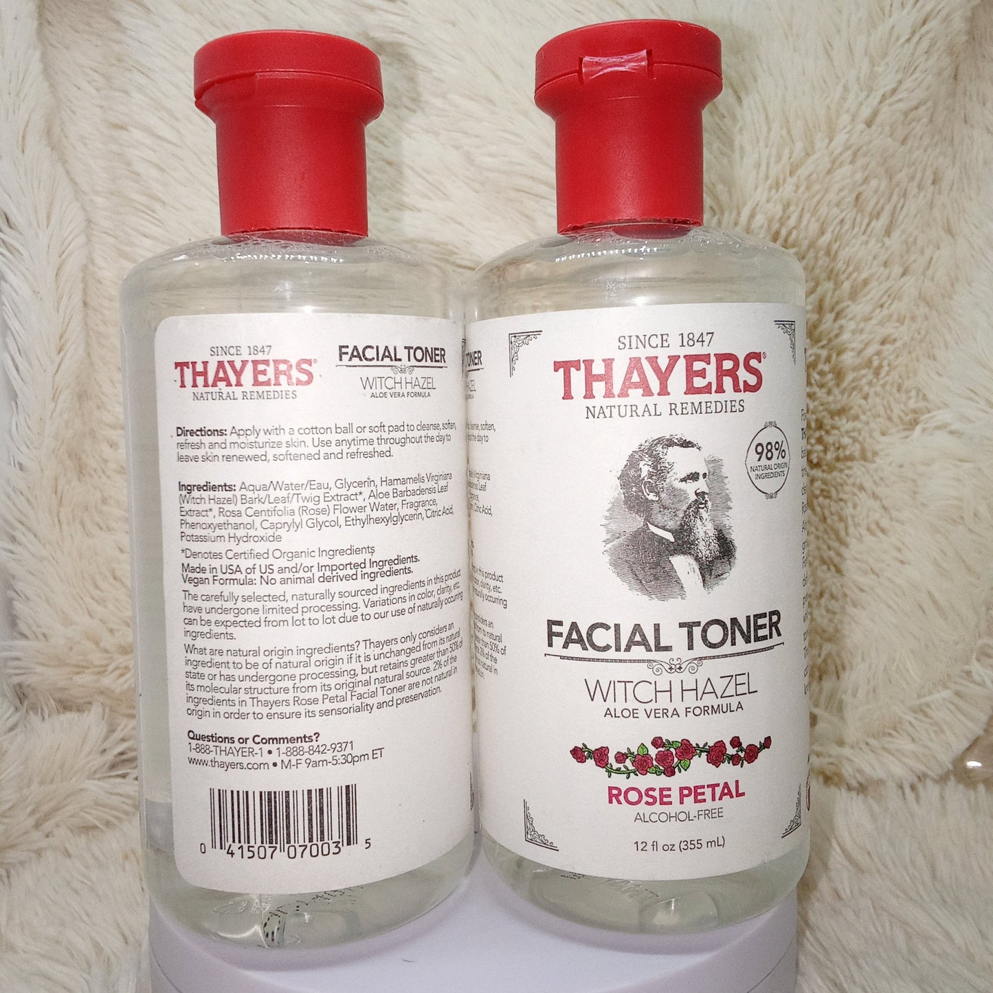 Thayers Alcohol-Free Rose Petal Witch Hazel Toner (12oz)