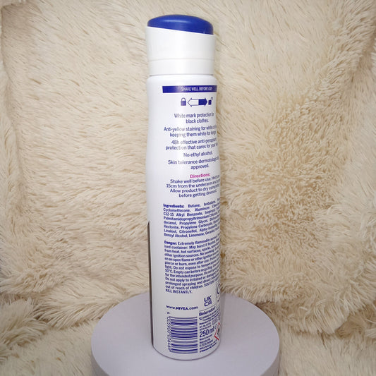 Nivea Black & White Invisible Clear Anti-Perspirant Spray 250ml