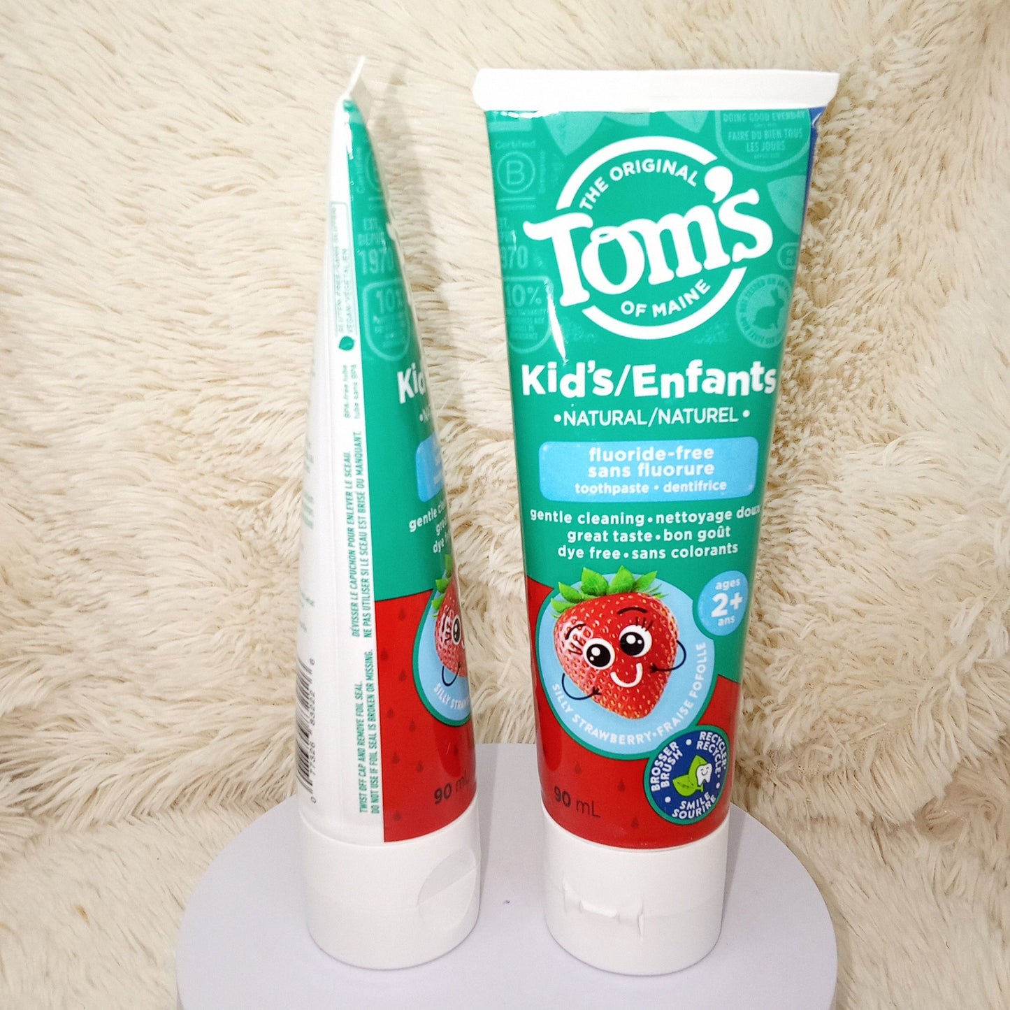 Tom's of Maine Natural Kid's Fluoride Free Toothpaste, Silly Strawberry