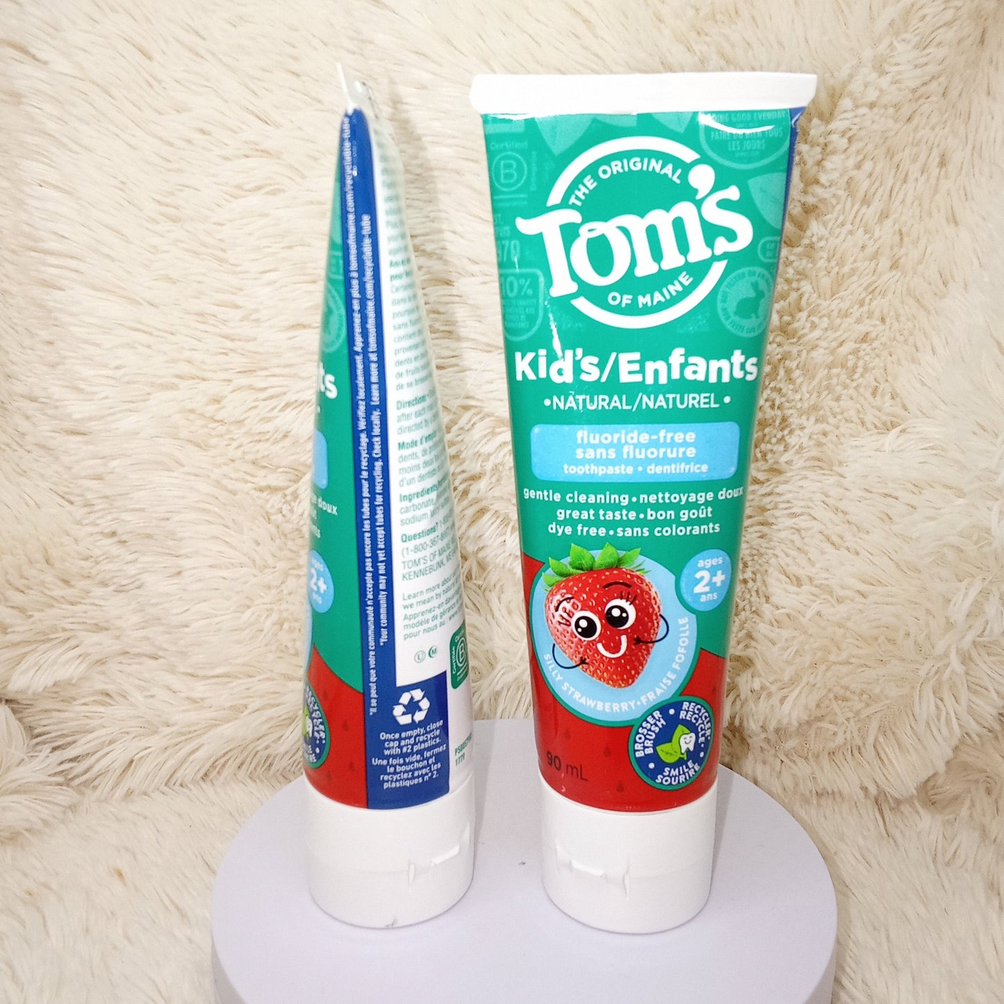 Tom's of Maine Natural Kid's Fluoride Free Toothpaste, Silly Strawberry