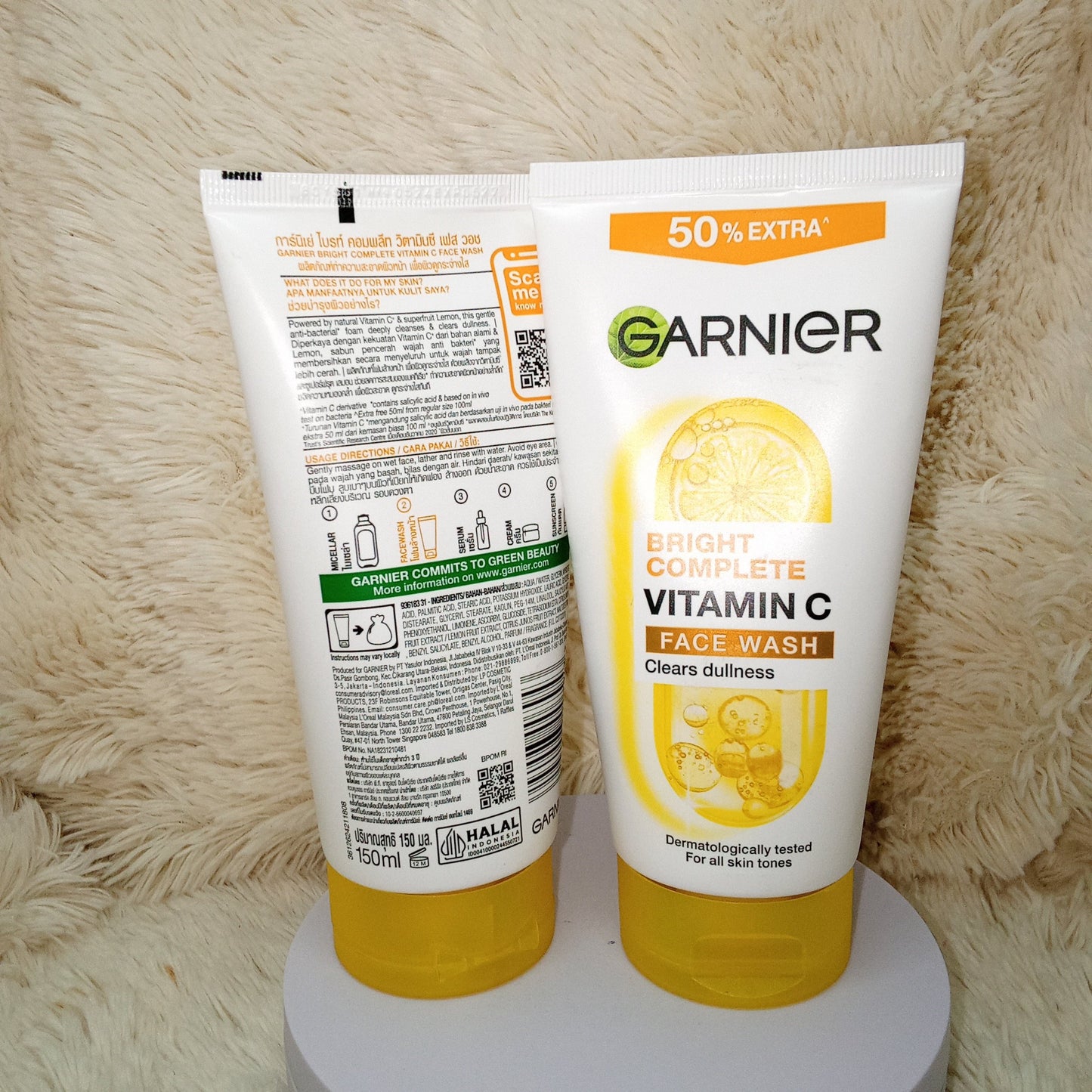 Garnier Bright Complete Vitamin C Face Wash 100ml
