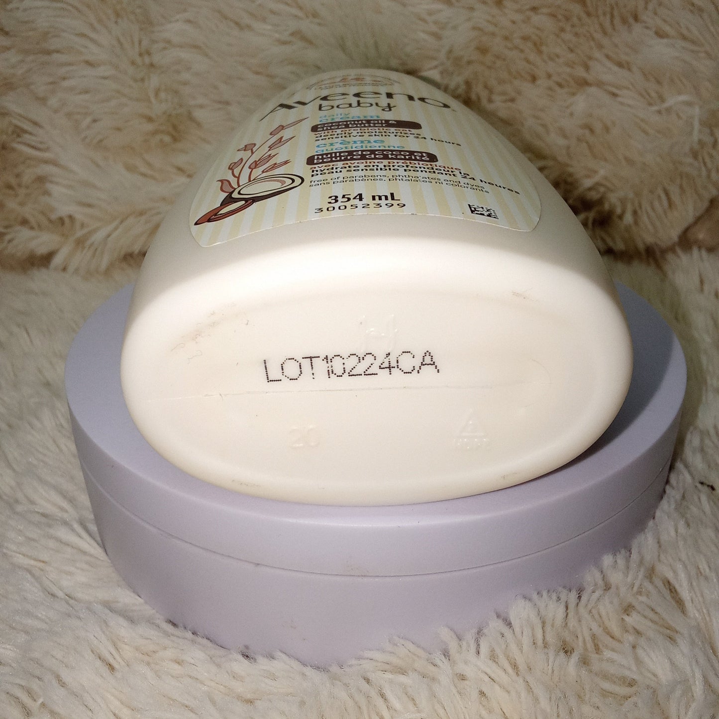 Aveeno Baby Daily Moisturizing Cream – Coconut Oil &amp; Shea Butter 354ml