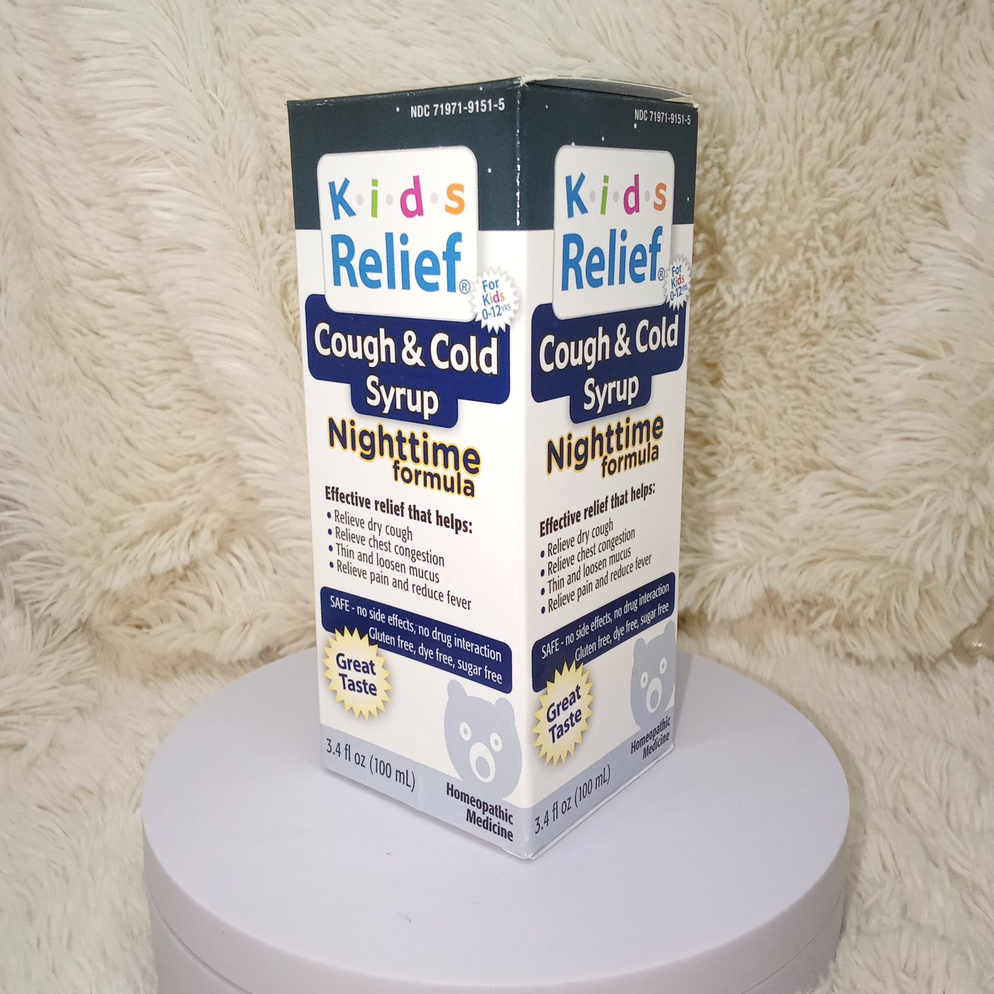 Homeolab USA Kids Relief Nighttime Cough & Cold Syrup (100ml)