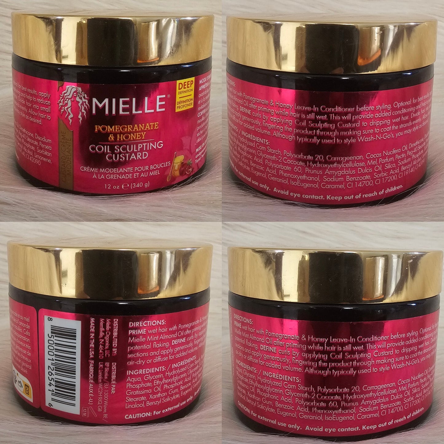 Mielle Organics Pomegranate & Honey Coil Sculpting Custard 340g