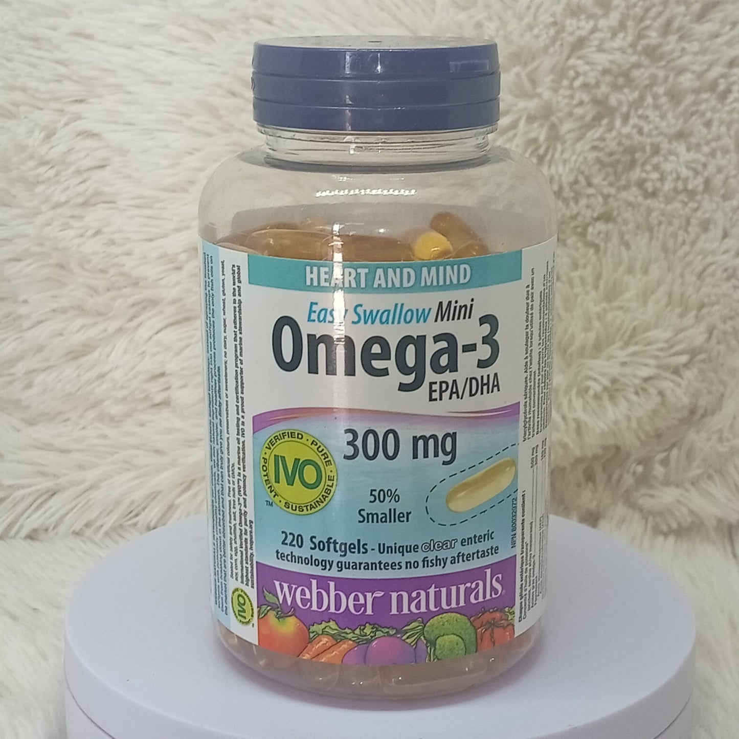 Webber Naturals Easy-Swallow Mini Omega-3 300mg (220 Softgels)