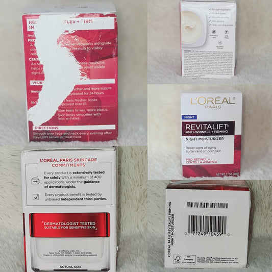 ( Discounted Product ) Loreal Paris Anti-Wrinkle +Firming Night Moisturizer Cream 48g