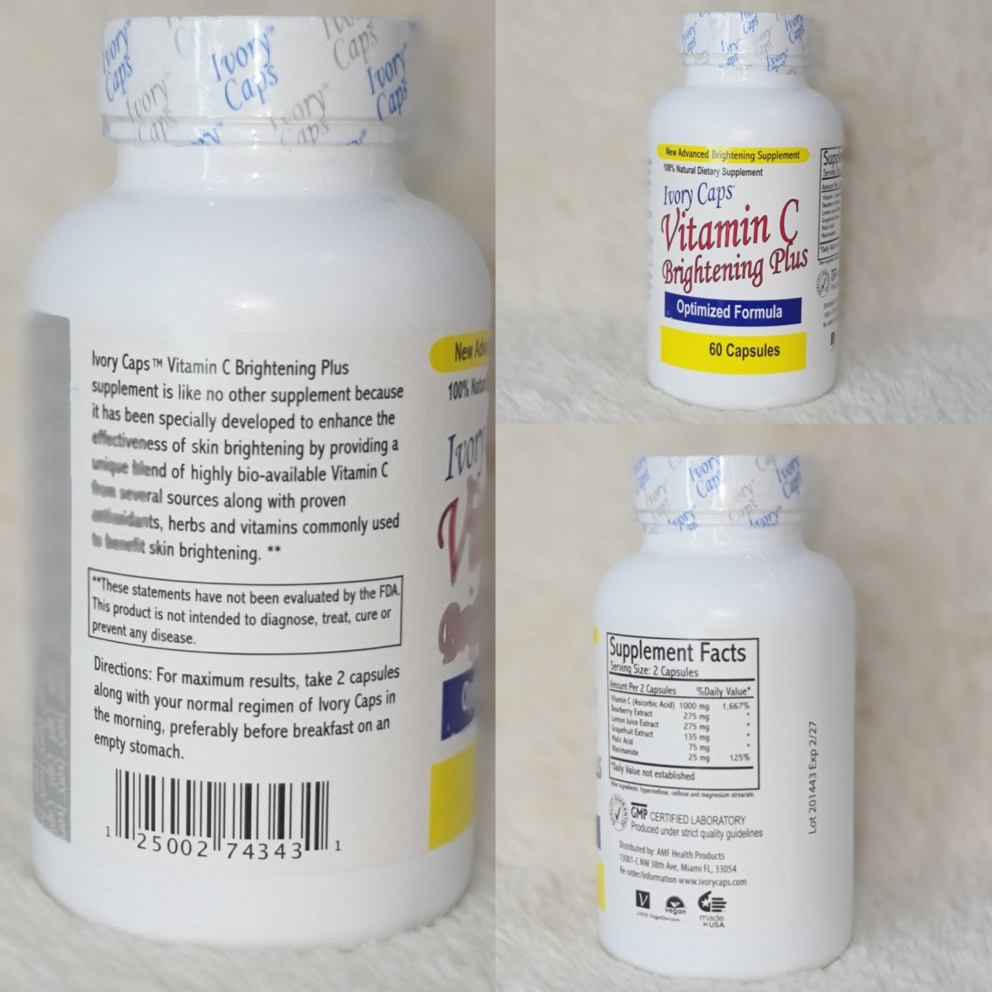 Ivory Caps Vitamin C Brightening Plus 60 Capsules