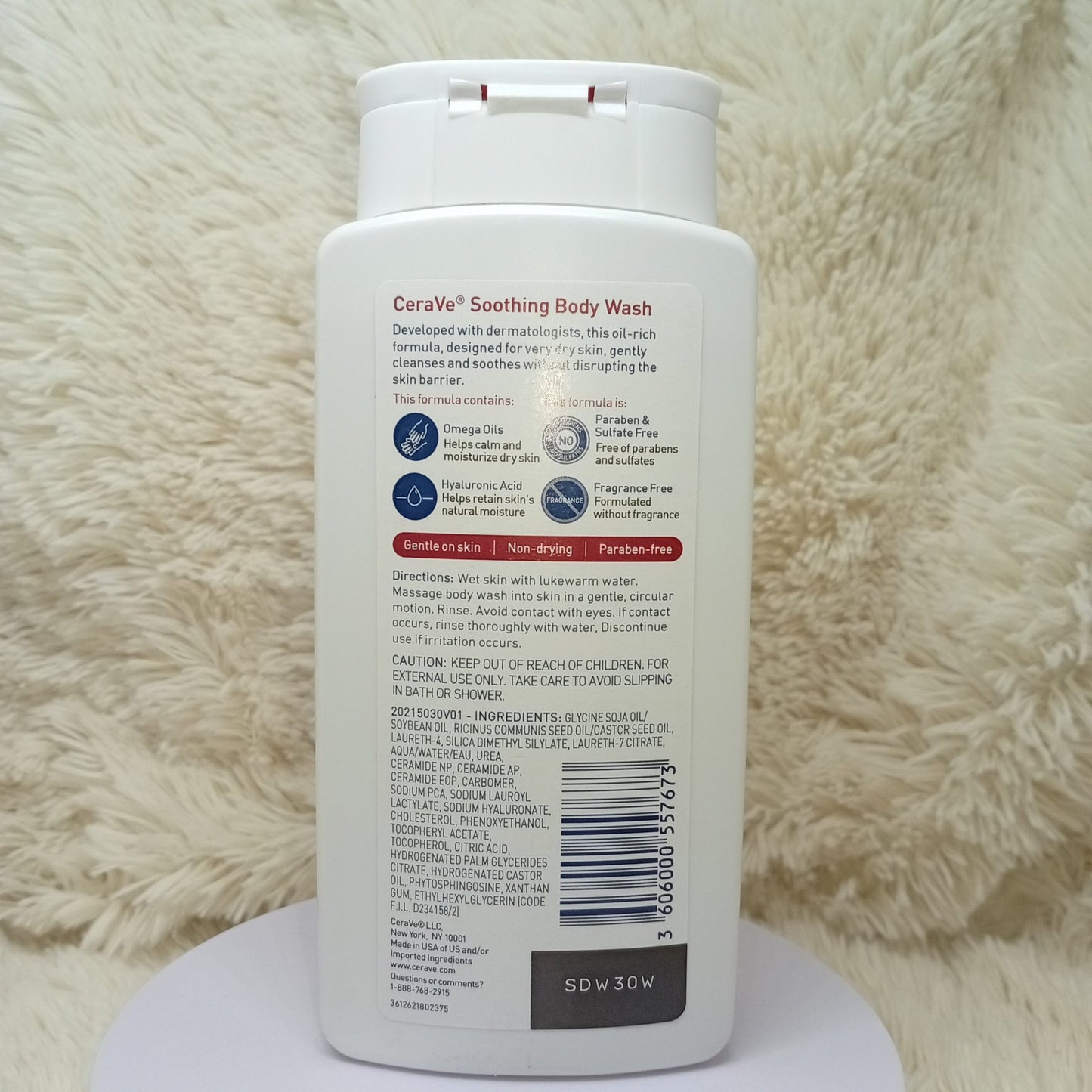 CeraVe Soothing Body Wash for Dry Skin 296ml